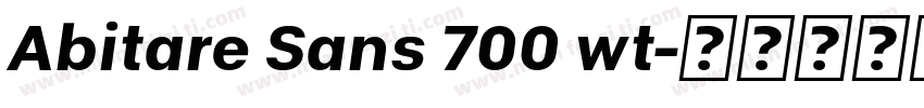 Abitare Sans 700 wt字体转换
